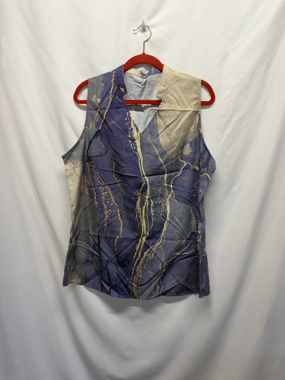 Women's V-Neck Sleeveless Blouse XXL